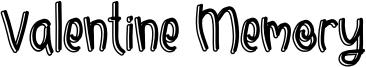 Valentine Memory Font