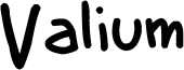 Valium Font