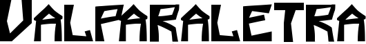 Valparaletra Font