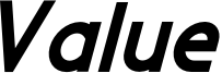Value Font