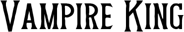Vampire King Font