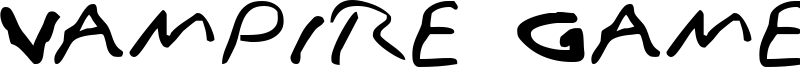 Vampire Games Font