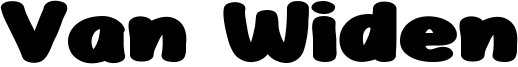 Van Widen Font