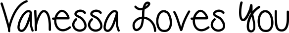 Vanessa Loves You Font