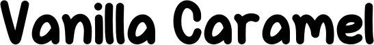 Vanilla Caramel Font