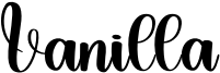 Vanilla Font