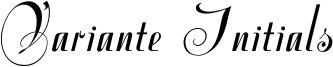 Variante Initials Font