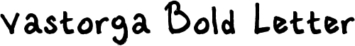 Vastorga Bold Letter Font