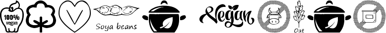 Vegan Icons Font