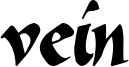 Vein Font