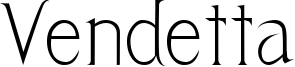 Vendetta Font
