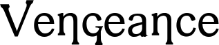 Vengeance Font