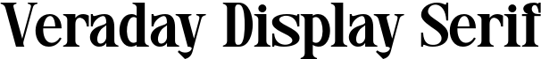 Veraday Display Serif Font