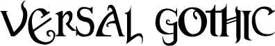 Versal Gothic Font