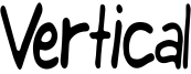 Vertical Font