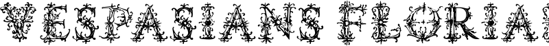 Vespasians Florials Font