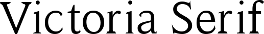Victoria Serif Font