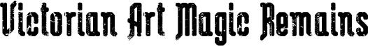 Victorian Art Magic Remains Font