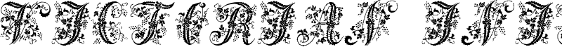 Victorian Initials One Font