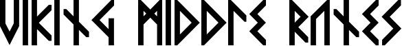 Viking Middle Runes Font