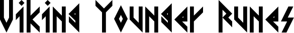 Viking Younger Runes Font