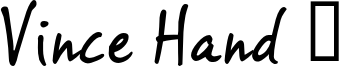 Vince Hand 2 Font