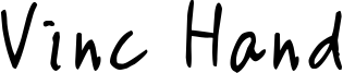 Vinc Hand Font