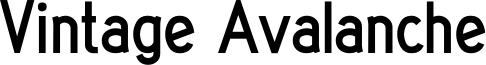 Vintage Avalanche Black.otf