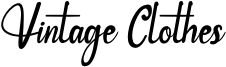 Vintage Clothes Font