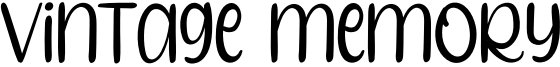 Vintage Memory Font