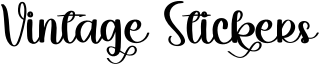 Vintage Stickers Font