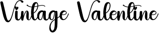 Vintage Valentine Font