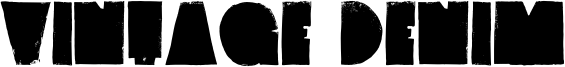 Vintage Denim Font