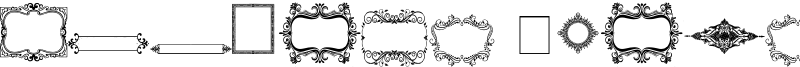 Vintage Frames Font