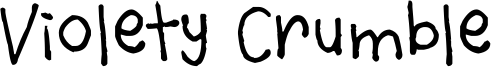 Violety Crumble Font