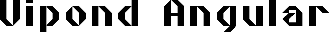 Vipond Angular Font
