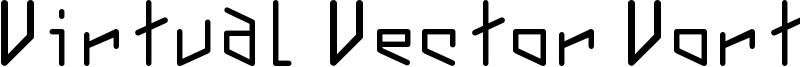 Virtual Vector Vortex Font