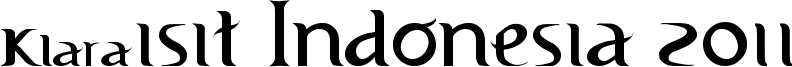 Visit Indonesia 2011 Font