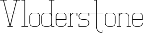 Vloderstone Font