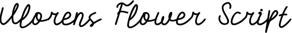 Vlorens Flower Script Font