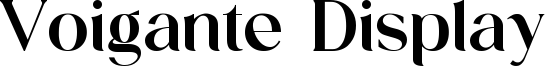 Voigante Display Font