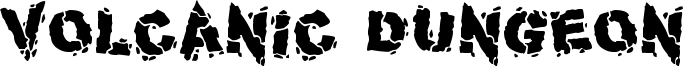 Volcanic Dungeon Font