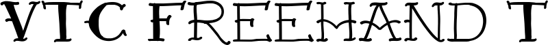 VTC Freehand Tattoo One Font
