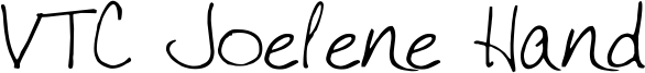 VTC Joelene Hand Font