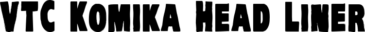 VTC Komika Head Liner Font