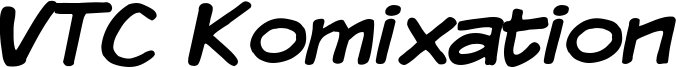 VTC Komixation Font