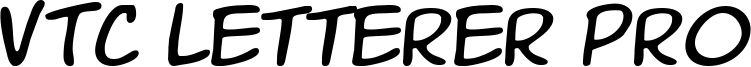 VTC Letterer Pro Font