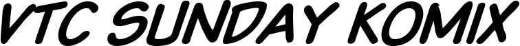 VTCSundaykomixcapsboldItalic.ttf