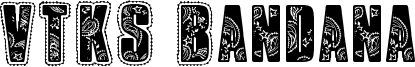 VTKS Bandana Font