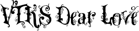 VTKS Dear Love Font
